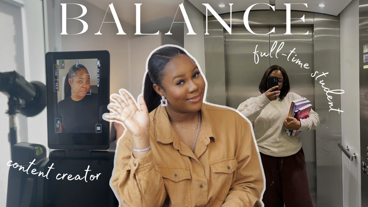 HOW TO BALANCE CONTENT CREATION AND SCHOOL/WORK + SHOW UP CONSISTENTLY