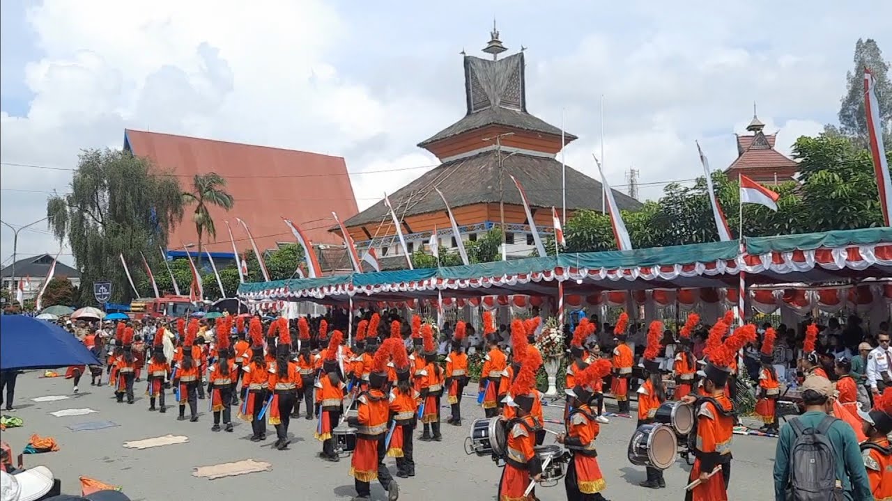 JUARA 1 DISPLAY MARCHING BAND SD SANTO XAVERIUS 1 KABANJAHE 2024 DALAM RANGKA HUT RI KE 79