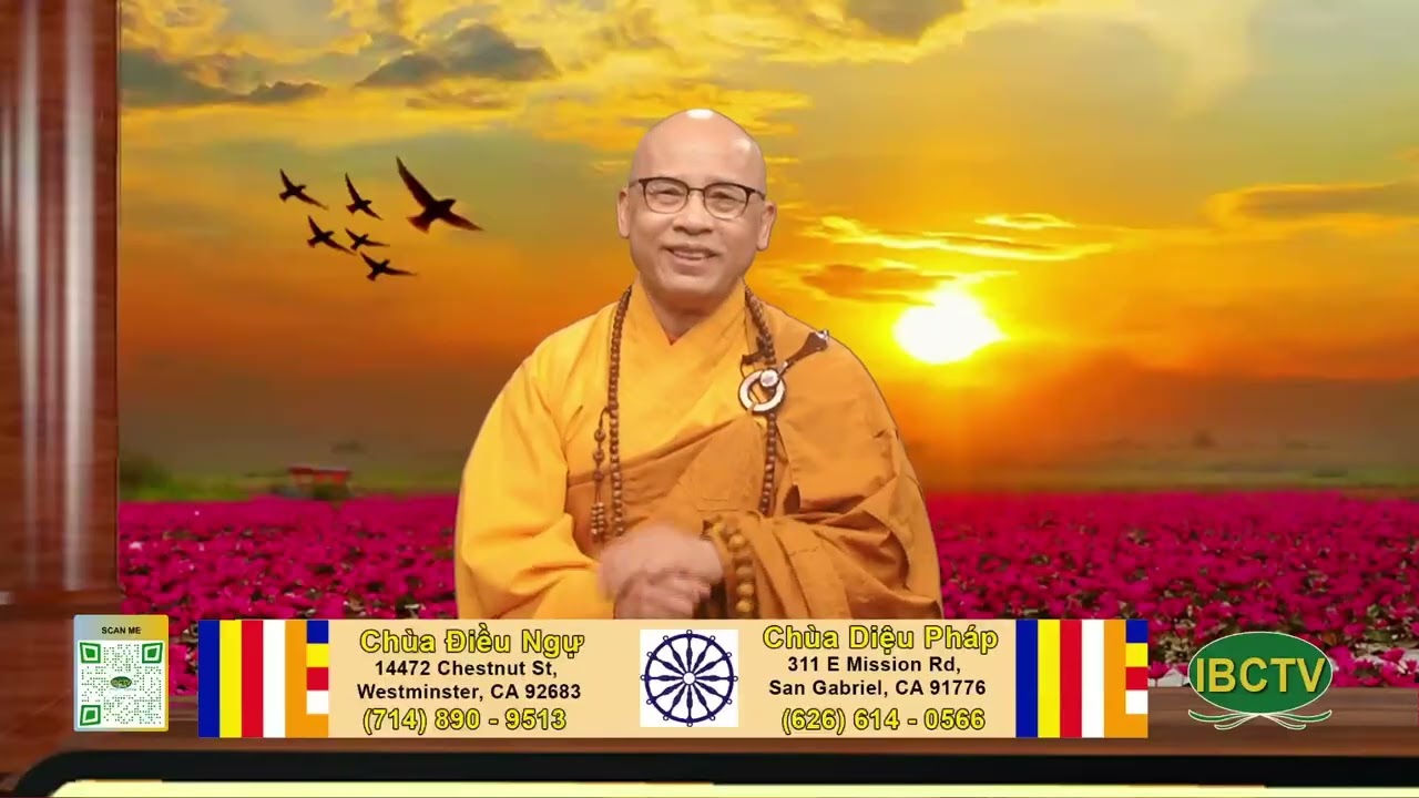 HT Thích Viên Lý thuyết giảng Sống Đời Sống Phật - IBC TV Show 1784 Lam sao de song an lac 1