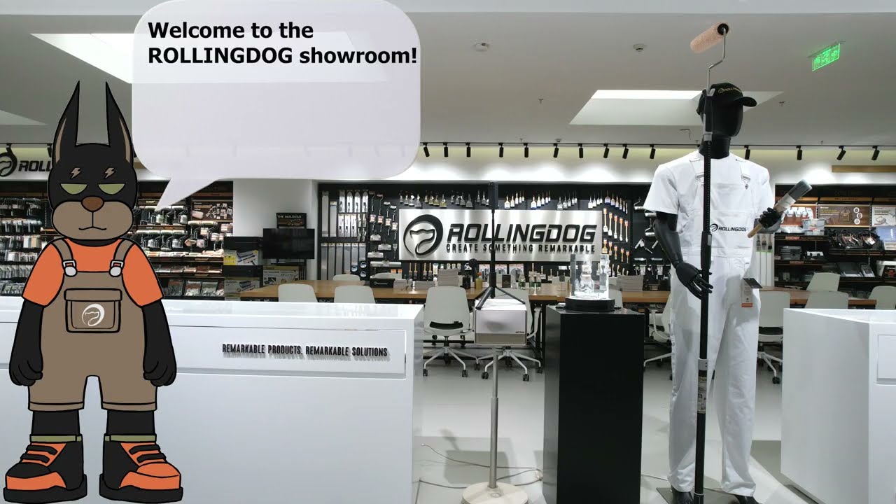 A tour with Handy Paws around the ROLLINGDOG Tools showroom
