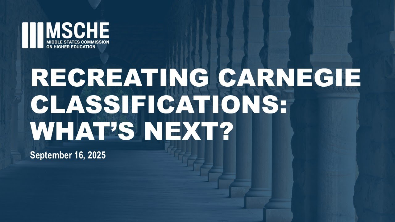 reCreating Carnegie Classifications What's Next