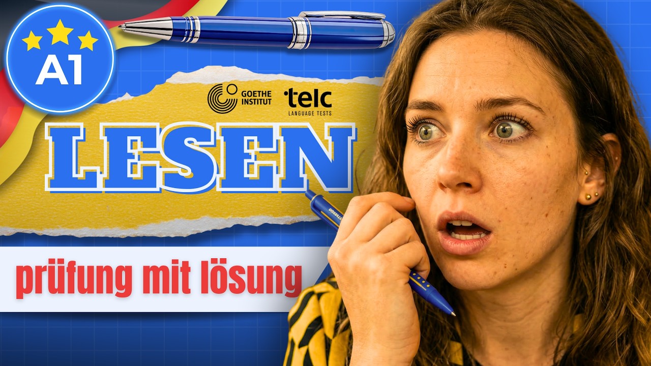 A1 Leseverstehen Modelltest | Goethe & TELC Prüfung mit Lösungen | A1 Reading Test With Answers