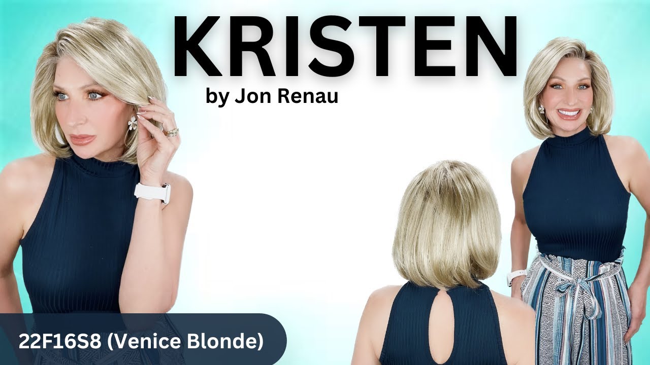 KRISTEN wig in 22F16S8 Venice Blonde by Jon Renau. Kristen scores high in comfort and style