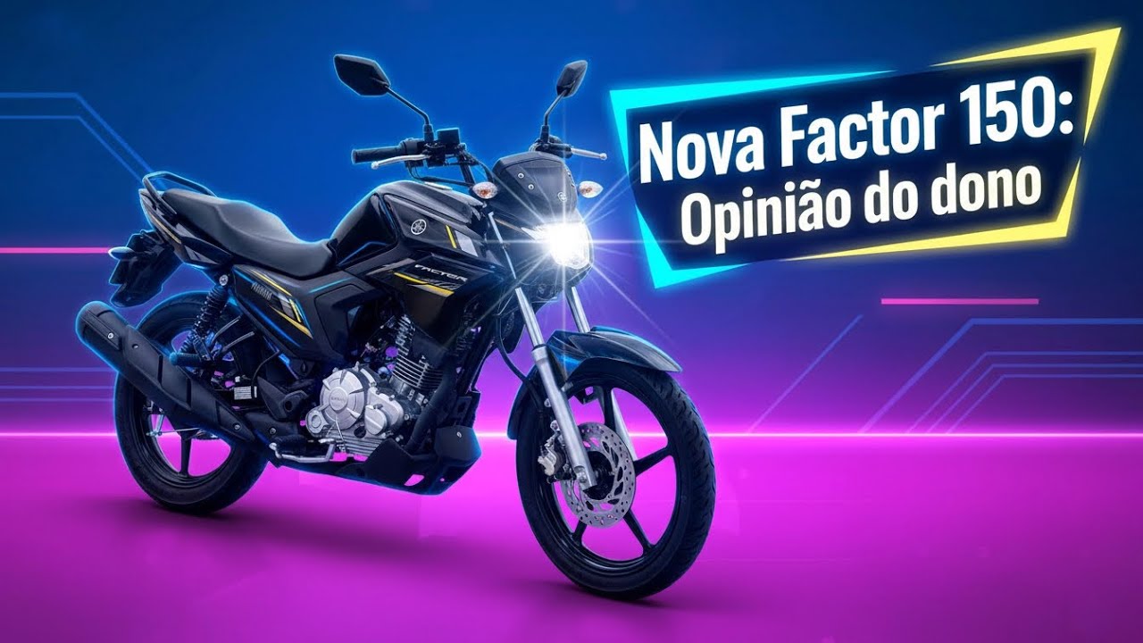 NOVA FACTOR 150 YAMAHA, DETALHES E OPINIÃO DO DONO ! 2025/2026 #yamaha #factor150 #motovlog 