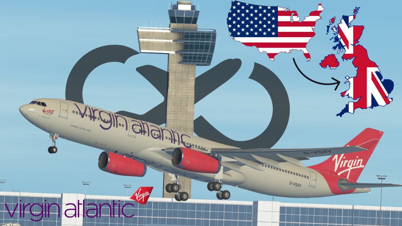 Infinite Flight (21.8): New York (KJFK) - Manchester (EGCC) | Virgin Atlantic A330-300 | Timelapse