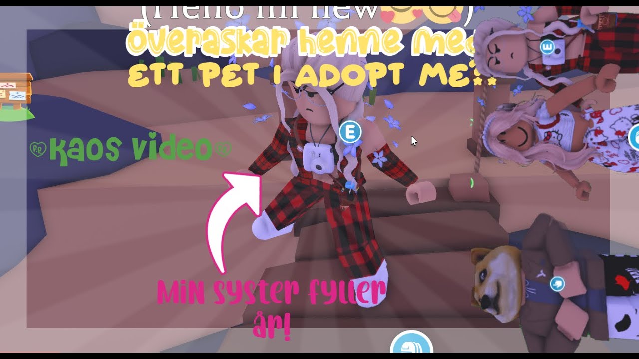 ÖVERASKAR MIN SYSTER PÅ HENNES FÖDELSEDAG?! Adopt me svenska!
