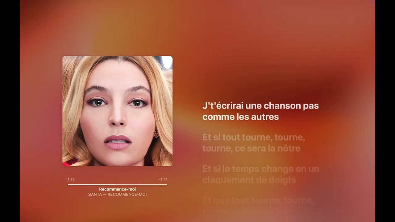 SANTA - Recommence-moi (Paroles)