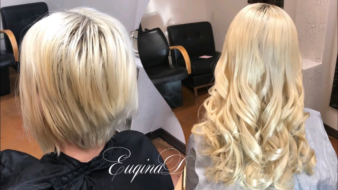Short to long temporary microlink extension on blonde