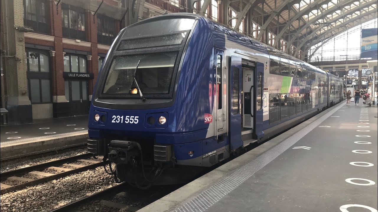 TER et SNCB : des départs d’un Z24500 , REGIO2N , Z23500 , AM96 et d’un AGC à Lille flandres
