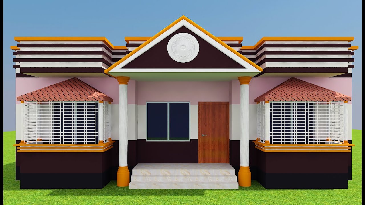 36’ x 38’ - জায়গায় ৪ বেডরুমের একতলা বাড়ির ডিজাইন। 4 Bedroom house Design. #একতলা