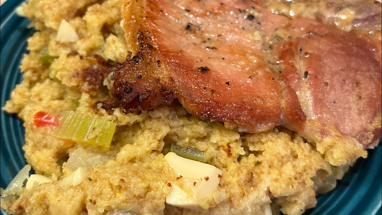 Pork Chops and Dressing