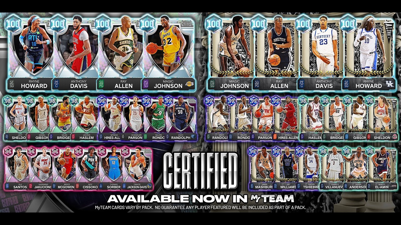 Я открыл сертифицированные наборы в режиме MyTeam в NBA 2K26.