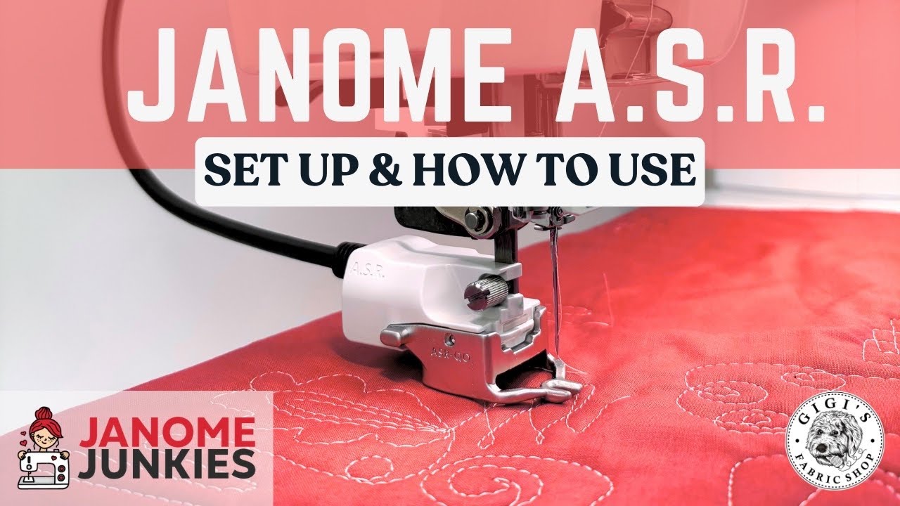 Учебное пособие Janome ASR: Свободно-ходовая стежная стежку &mdash; это ПРОСТО! | Демонстрация и советы...