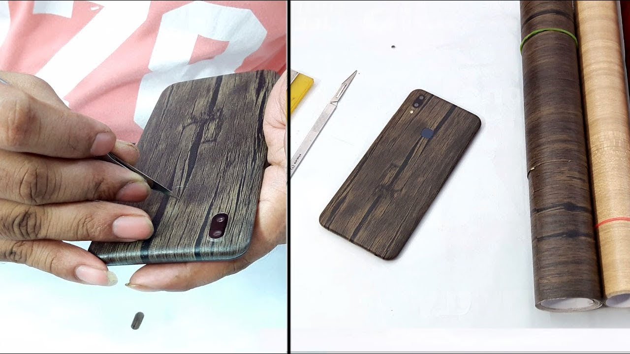 Wooden Lamination on Vivo V9 Decorate your mobile at Rs.10