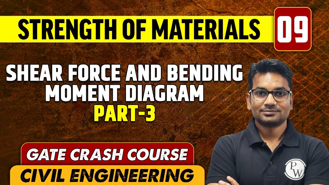 Strength of Materials 09 | Shear Force and Bending Moment Diagram - 3 | CE | GATE Crash Course