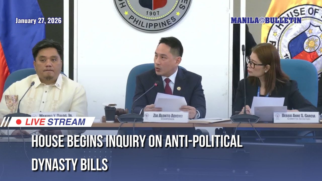LIVE: House begins hearing on anti-political dynasty bills | Jan. 27