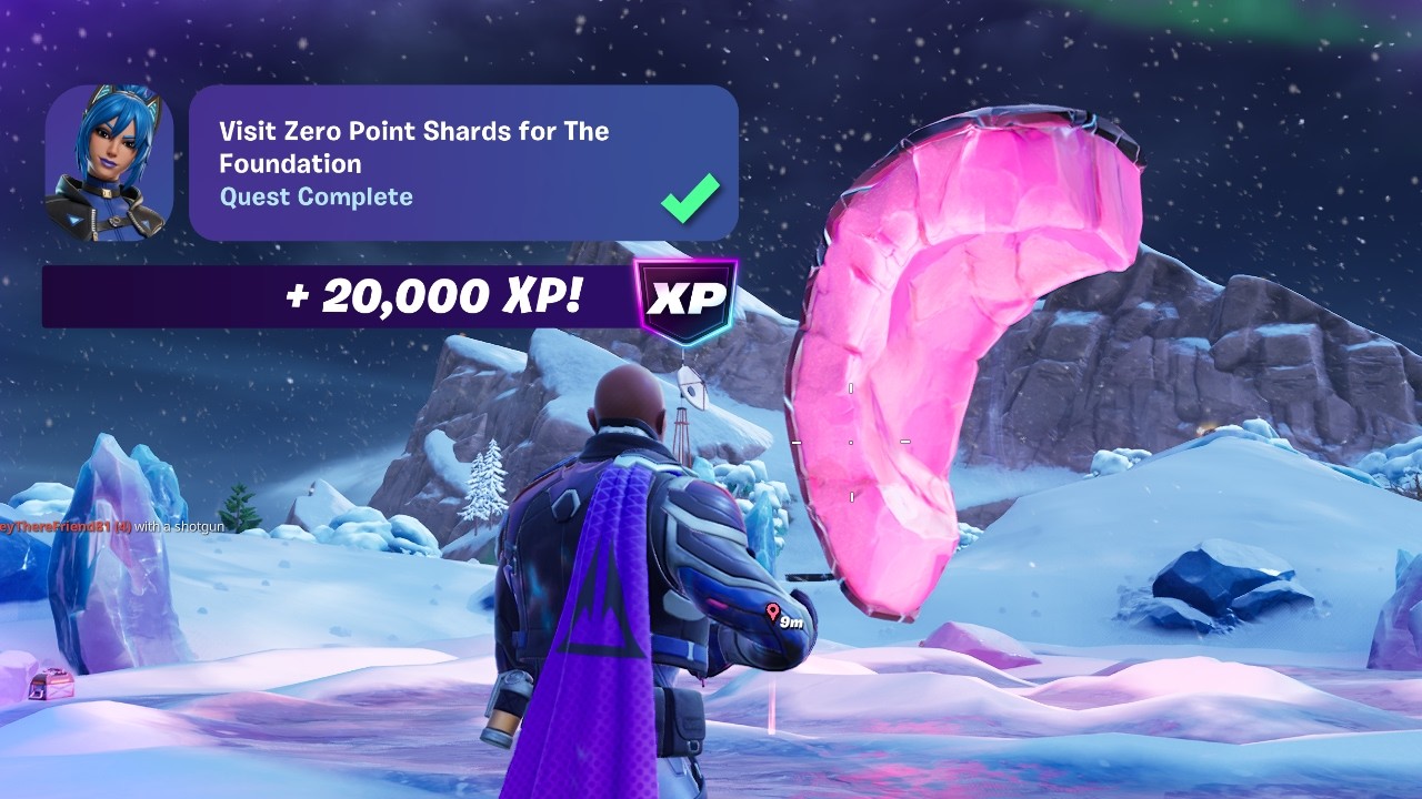 How to EASILY Visit Zero Point Shards for The Foundation Fortnite