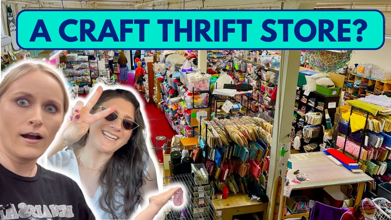 Thrift With Me at a Second Hand Craft Store (Remainders in Pasadena) w/ Rachele Friedland