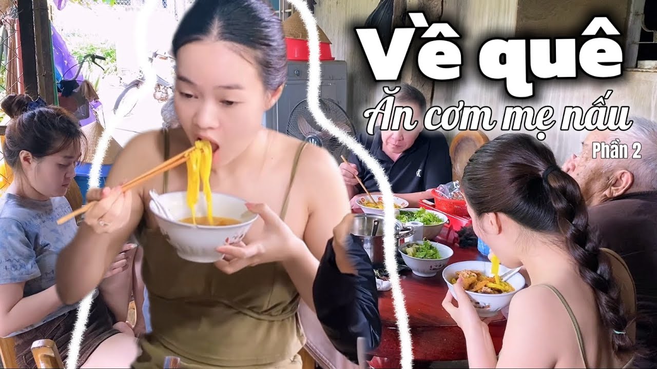 VỀ QUÊ ĂN CƠM MẸ NẤU THÔIIIII | QUÊ HẠNH CÓ GÌ #vlog #vềquê