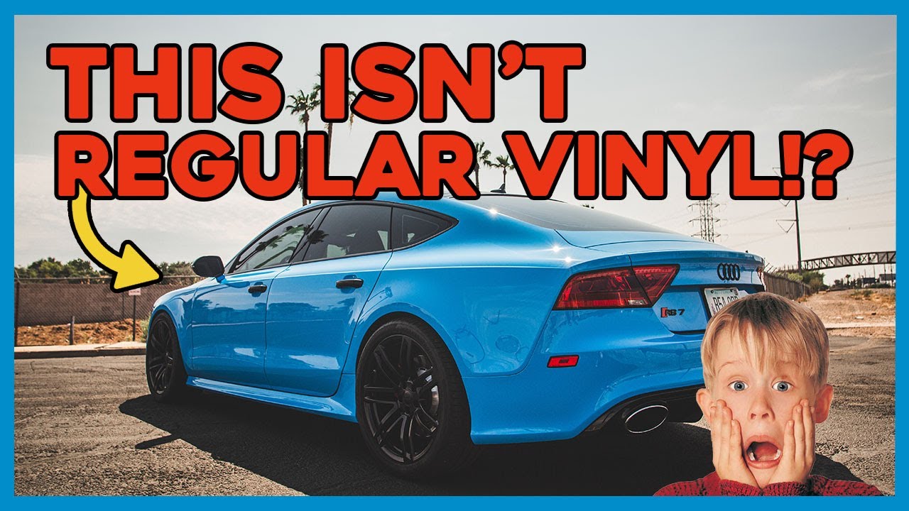 No Ordinary Vinyl -  A Blue Banger Audi RS7 GSWF PPF Color Change