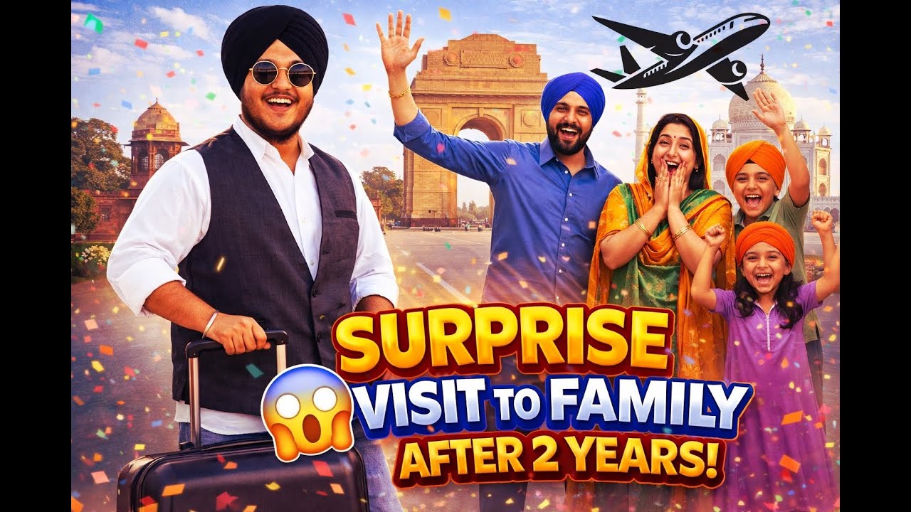 Surprise Visit to India After 2 Year / Punjabi Vlog 