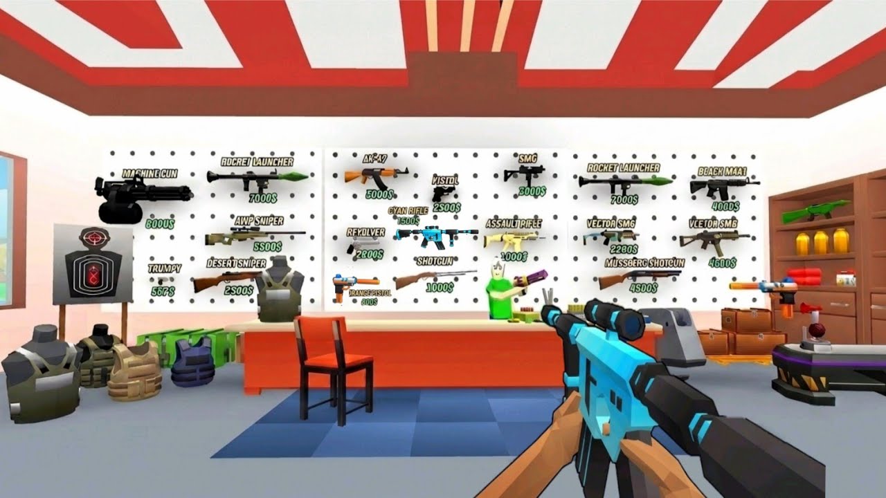 Finally Unlock All New Weapons Or Guns in Dude Theft Wars.