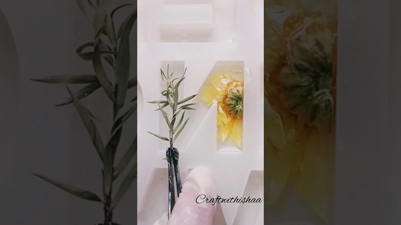 Diy Resin keychain ✨ N letter 💫#resin #shortvideo #shortsfeed #shorts