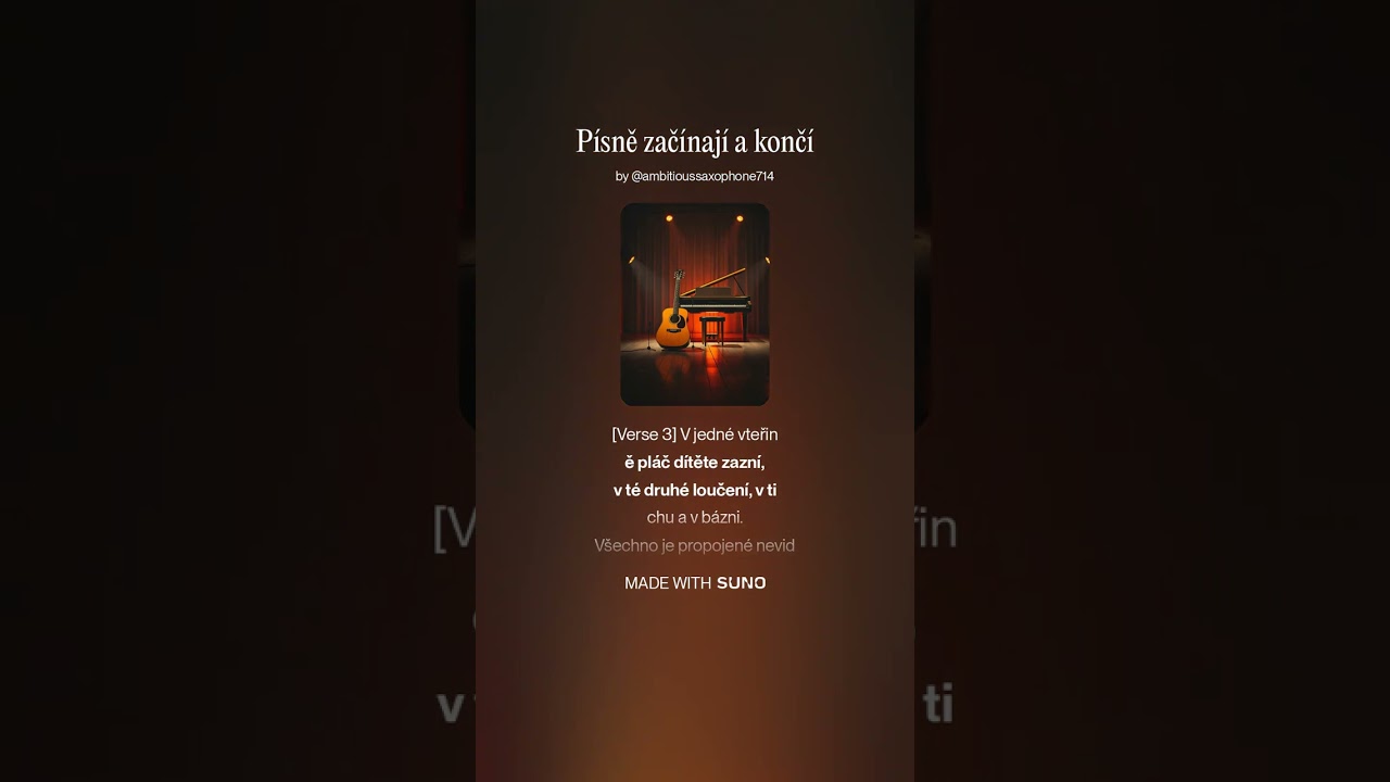 Písně začínají a končí