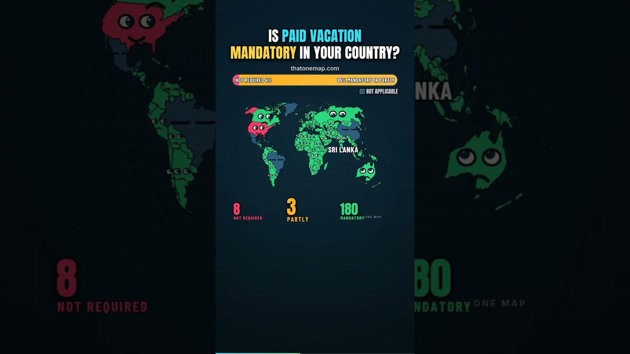 Is Paid Vacation MANDATORY in YOUR Country? (2026 Map)