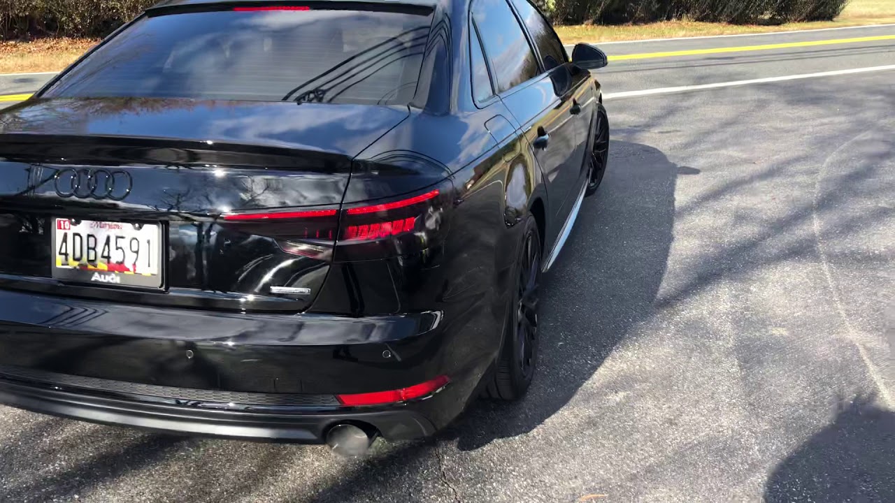 B9 A4 S-Line with AWE Touring exhaust system.
