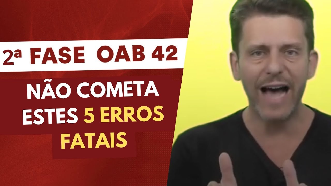 Evite estes 5 erros e seja aprovado na 2ª fase do Exame de Ordem