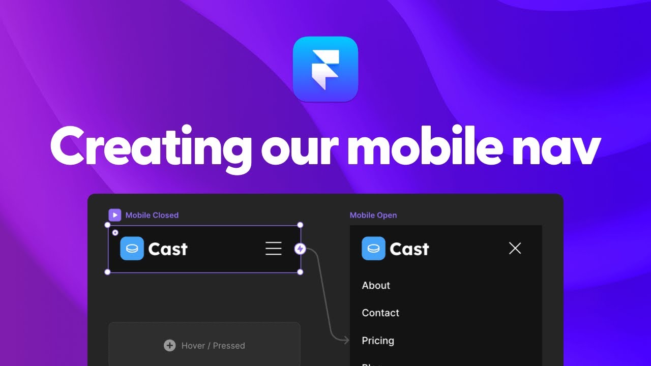 Creating our mobile header for our Framer template