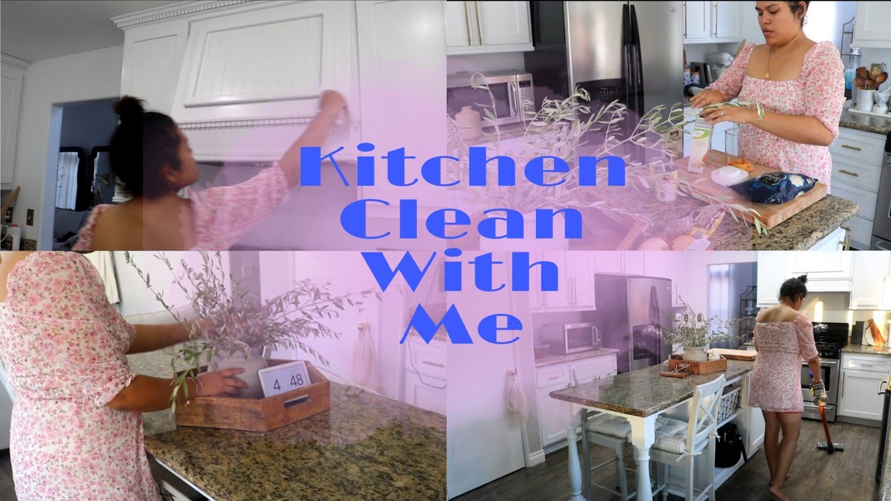 Kitchen clean with me|| Collab!