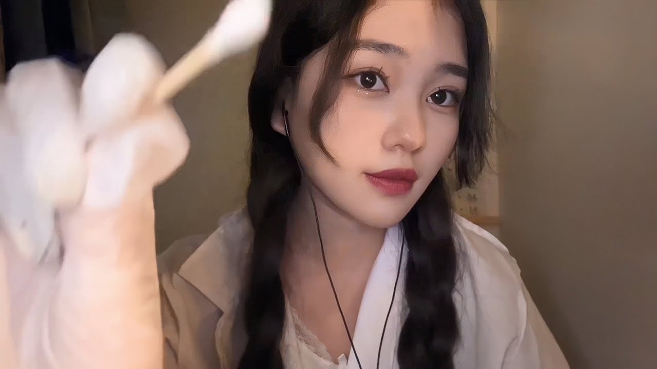 【ASMR助眠】沉浸式模拟眼科检查，温柔医生清理眼睛真菌感染，灯光检查，轻语放松治愈失眠剧情