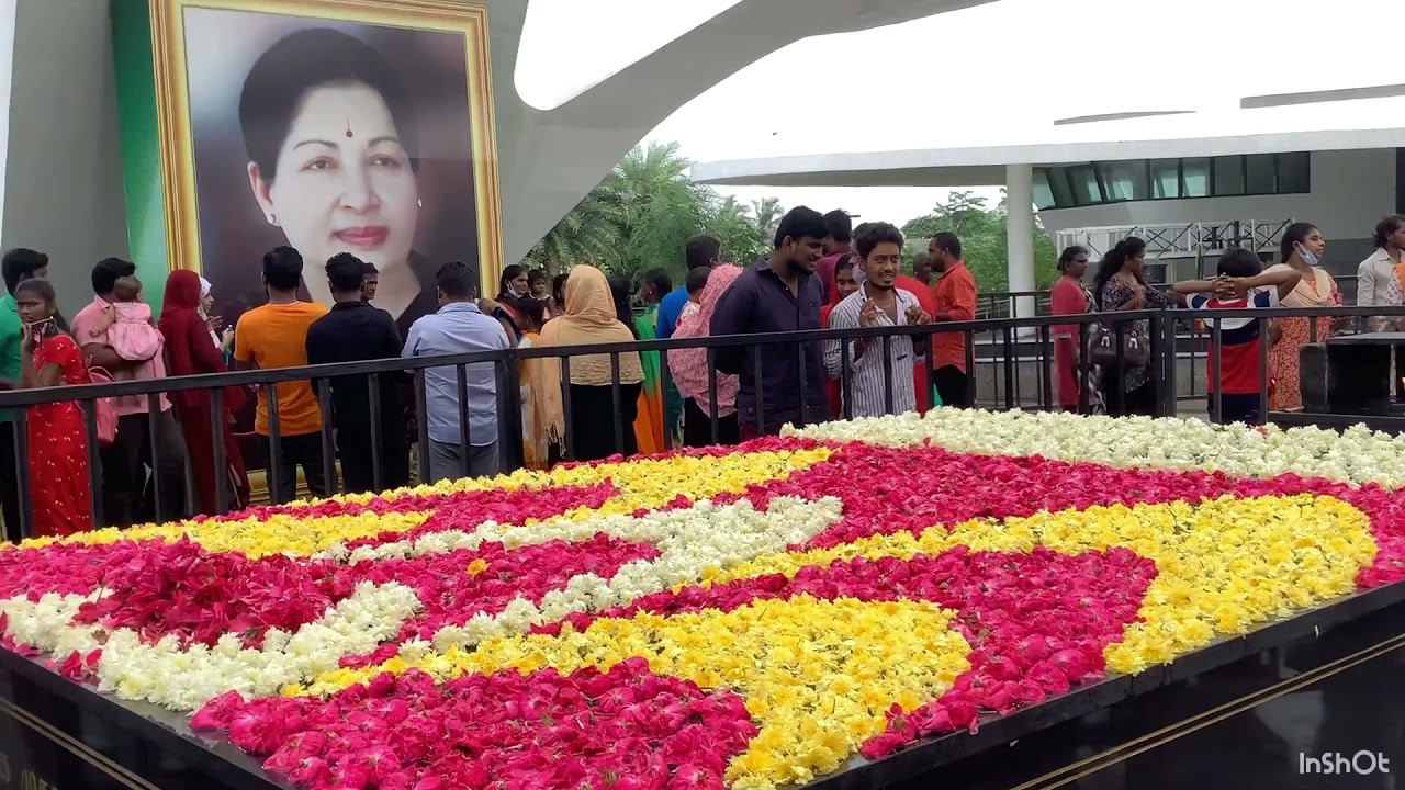 Former CM Great MGR and Great Jayalalitha Memorial at Marina Beach Anna Square Complete View Chennai