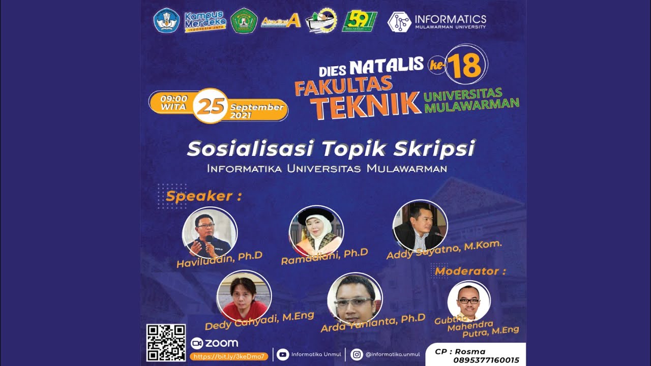 Sosialisasi Topik Skripsi Program Studi Informatika Universitas Mulawarman
