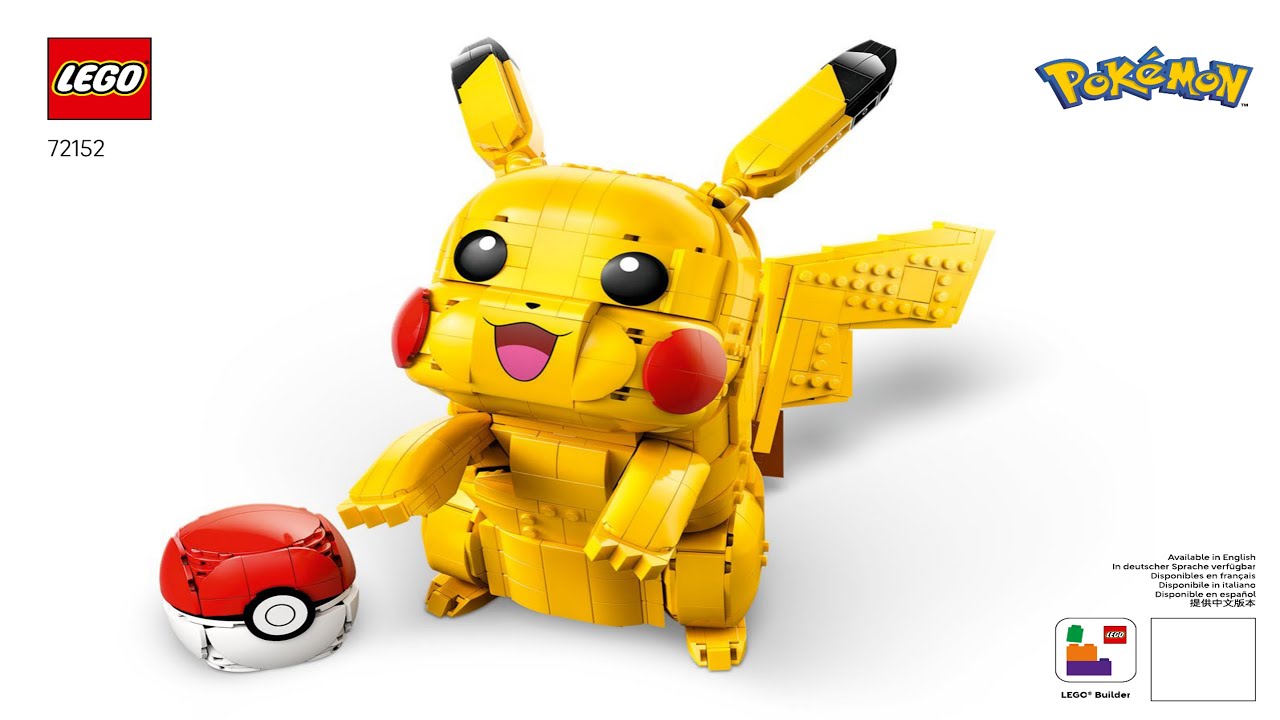 LEGO Instructions - Pokémon - 72152 - Pikachu and Poké Ball - Sculptures