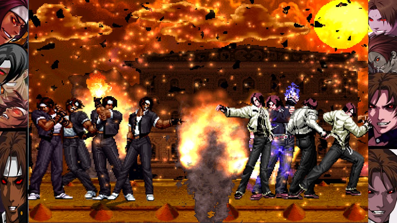 [Mugen - KOF] Team KUSANAGI vs. Team Orochi Kyo