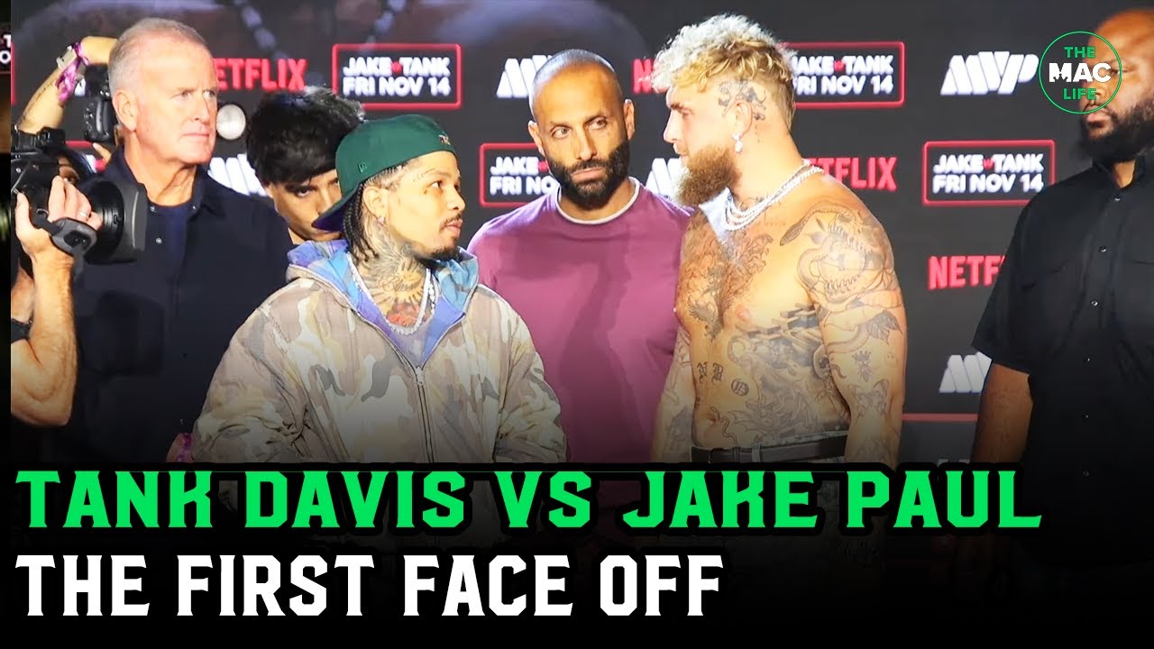 Jake Paul vs. Gervonta 'Tank' Davis FIRST FACE OFF
