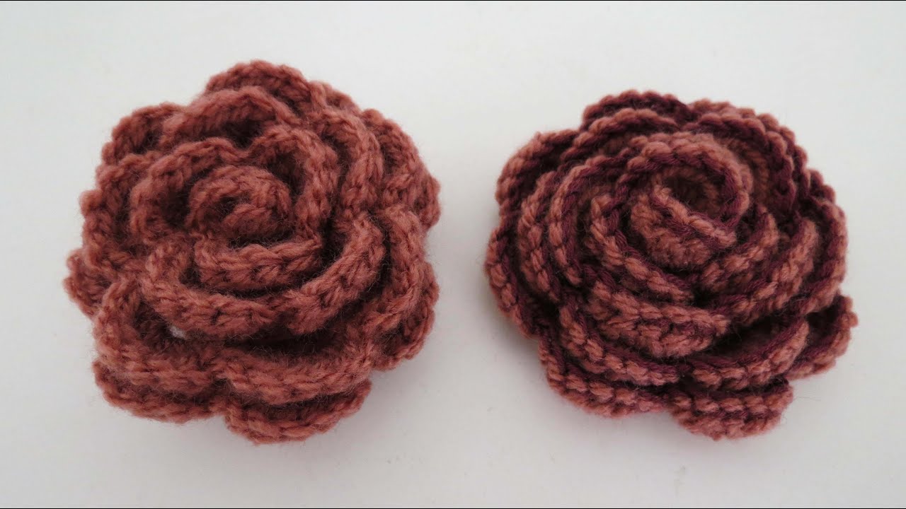 Rose häkeln * Anleitung * Crochet Rose [eng sub]