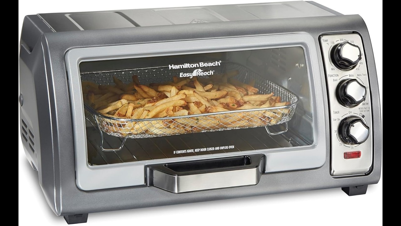 Review: Hamilton Beach Air Fryer Toaster Oven — Fits 12” Pizza & 6 Slices!
