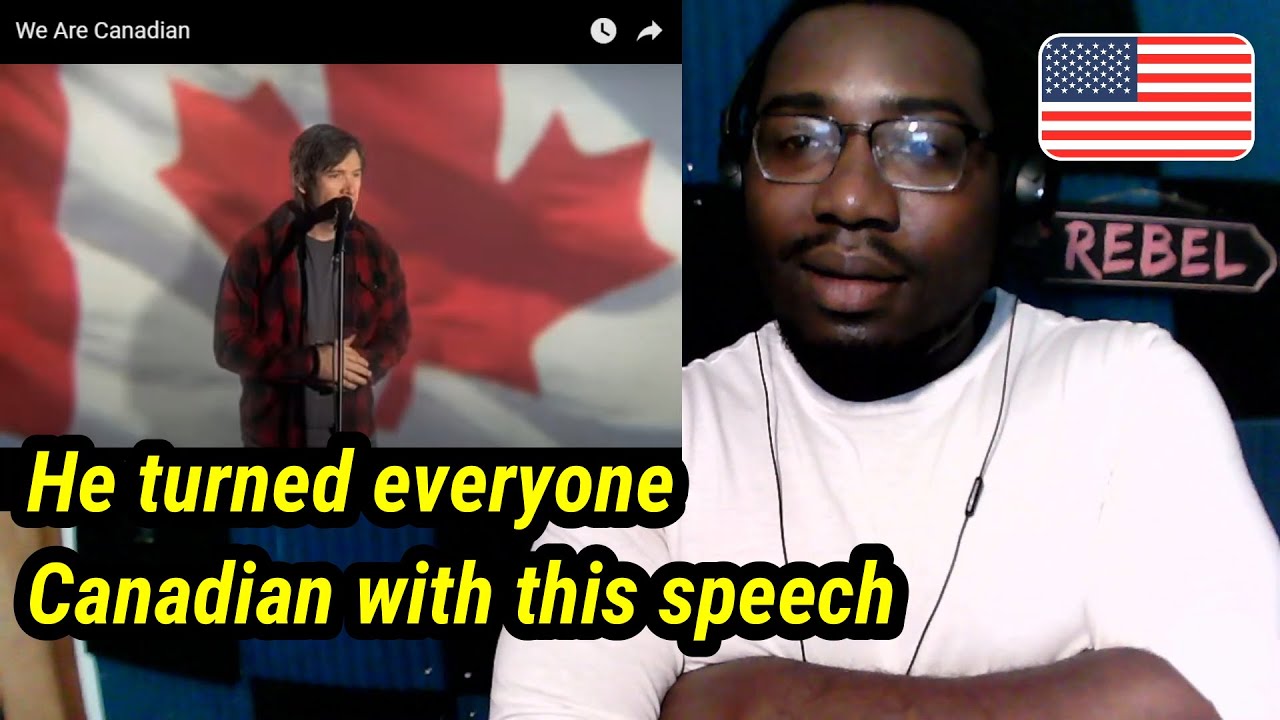 American Man Reacts to We Are CANADIAN by jeff douglas