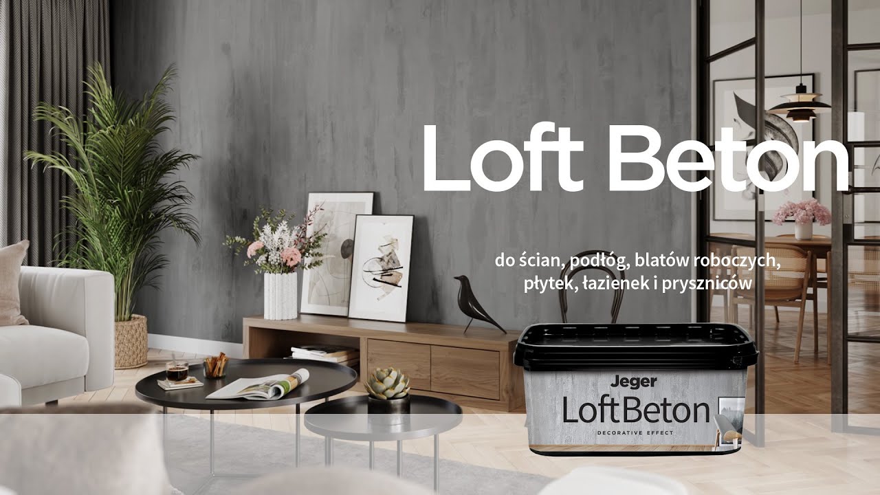 💡Film instruktażowy - Jeger Loft Beton - Efekt do ścian i blatów imitujący beton z odcieniami - DIY