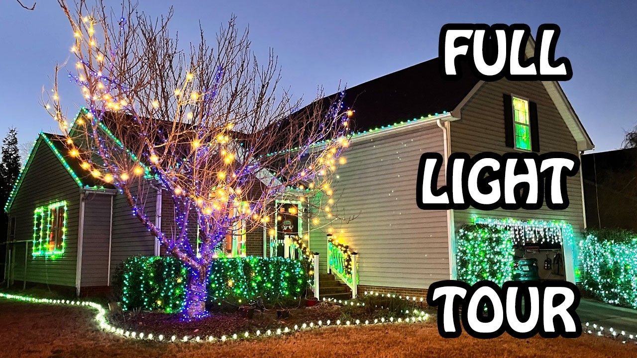 My Blue & Green 2025 Christmas light Display