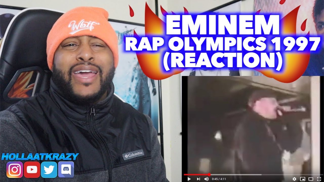 EMINEM RAP OLYMPICS 1997  | EMINEM SHOULD BATTLE NICK CANNON ON WILDNOUT | REACTION