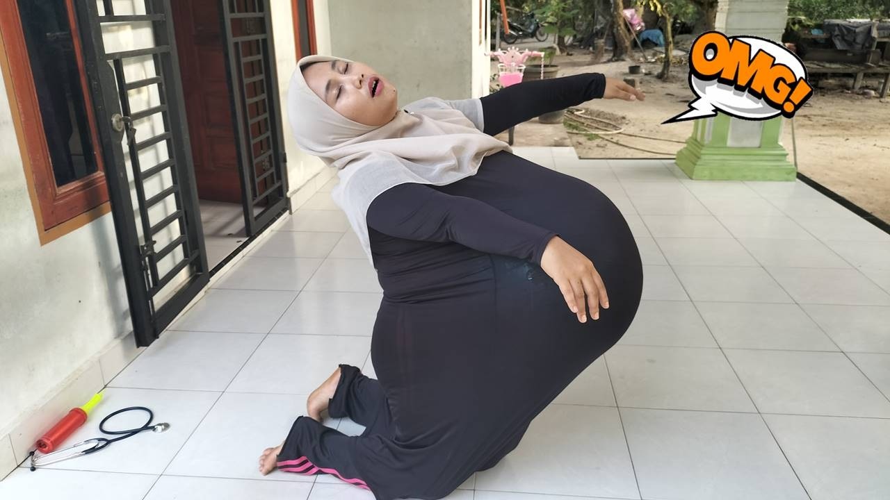 Drama Lucu 😂😍 Ibu Hamil Melahirkan Tidur  Sambil jalan Sendirian