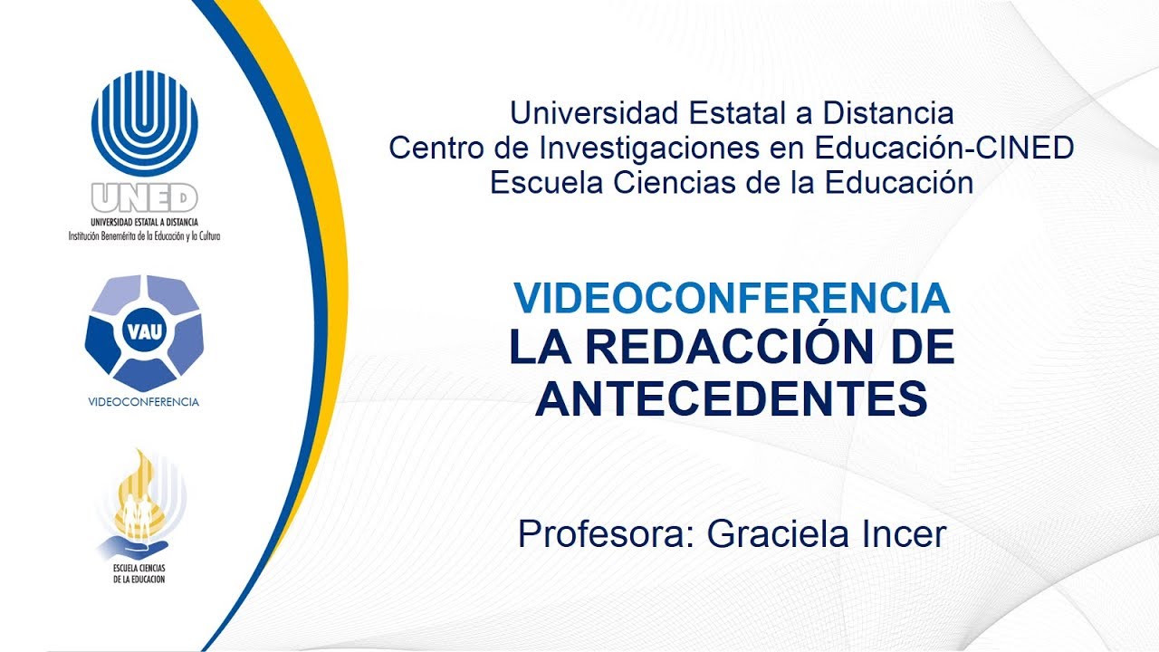 La redacción de los antecedentes de investigación