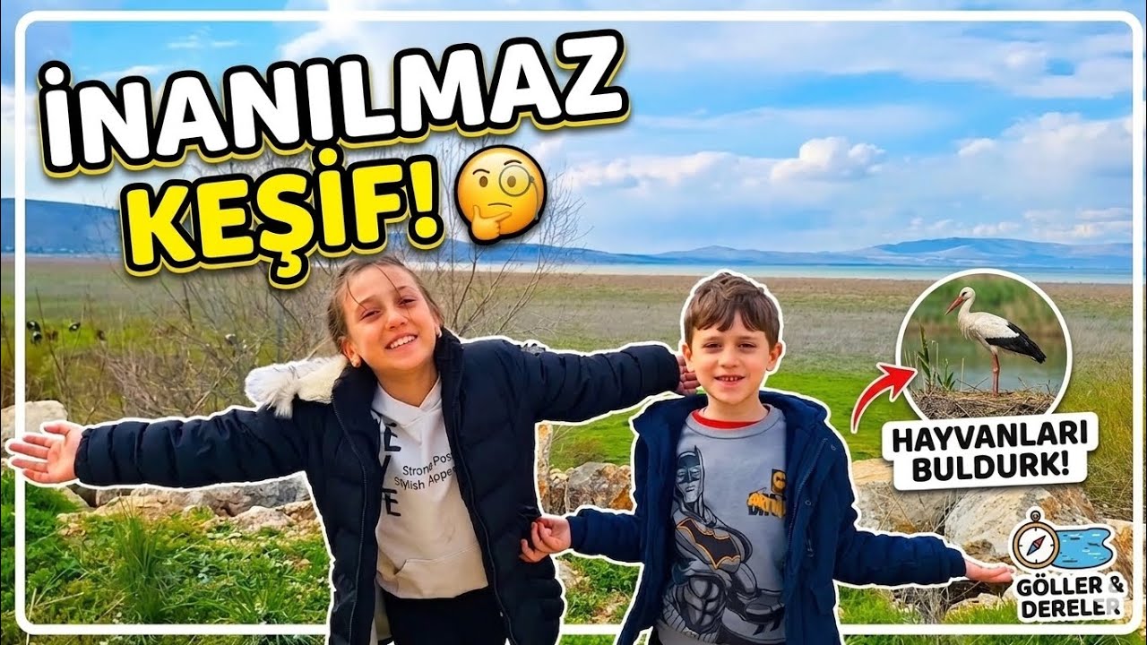 Eğlenceli Doğa Vlog: Dere Kenarında Hayvan Keşfi🐮🐦🐑 !!!?? G&ouml;k&ccedil;e ile umut 
