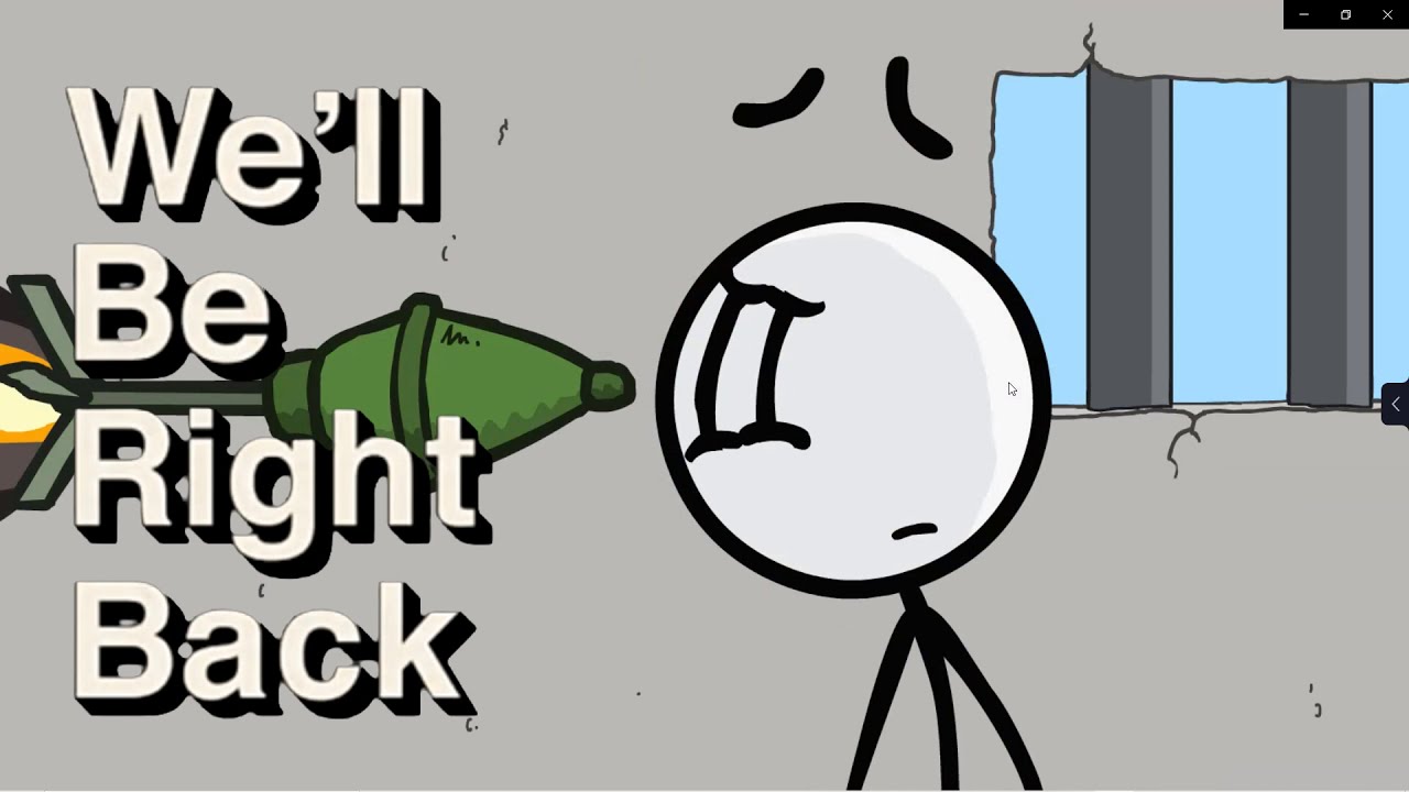 Henry Stickmin We Will Be Right Back meme video prt 1