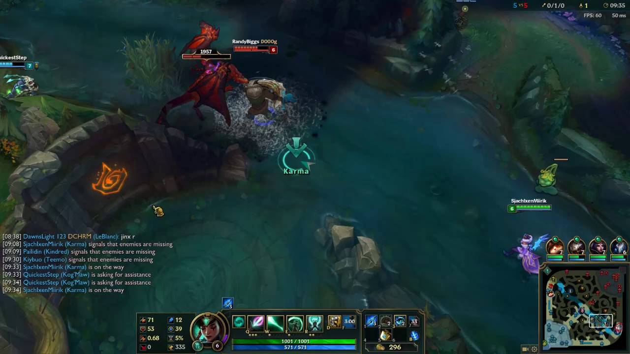 Kindred/Karma bot lane vs Jinx/Galio